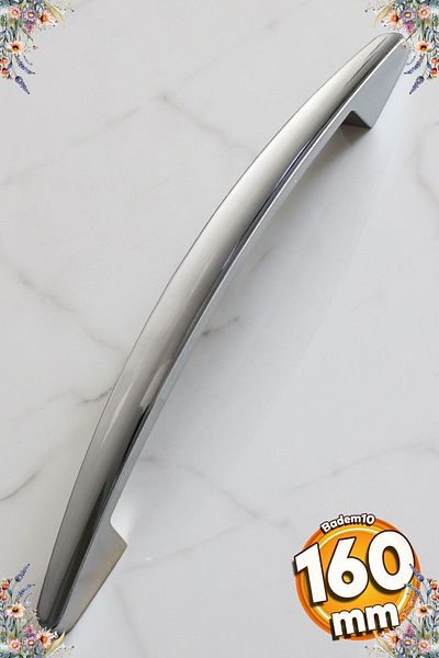 Badem10 Canal 160 mm Cromat Metal Mâner Mobilier Bucătărie Sertar Dulap Dulap Capac Mânere Mâner 16cm
