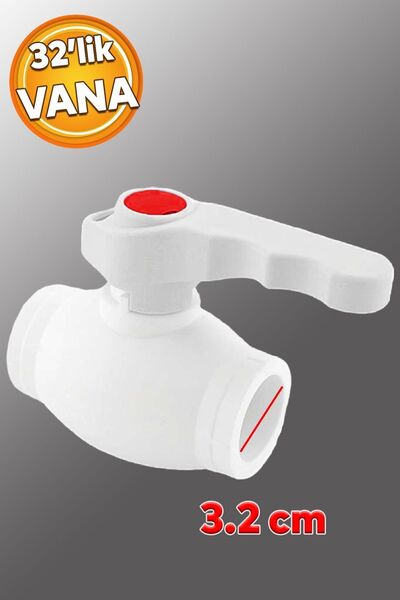 Badem10 Küresel Pprc Ekonomik Plastik 32'lik Pvc Su Vanası Musluk Dişsiz Aç Kapa Boru Kaynak Makine Bağlantı