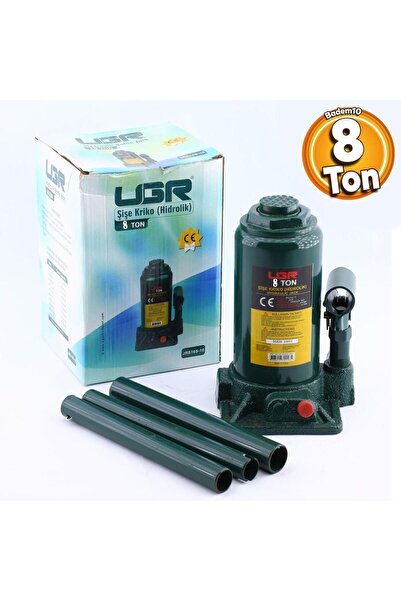 Badem10 Kriko 8 Ton Hidrolik Oto Araç Araba Kaldırma Kaldıraç Kollu Seti Şişe...