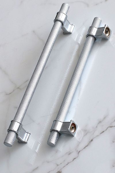 Badem10 Hisar Culoare Crom Metal 192 Mm Mobilier Zimțat Bucătărie Sertar Dulap Dulap Mâner Mâner