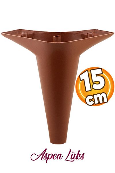 Badem10 Aspen Mobilier de lux Canapea Fotoliu Unitate TV Baza Riser Picior Picioare 15 Cm Maro Picior