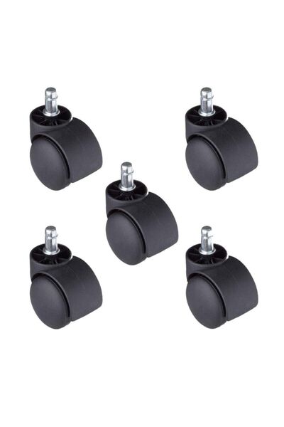 Genel Markalar Ofis Koltuk Sandalye Tekerleği 50 Mm Pimli 5 Adet Koltuk Sandalye Tekerleği 50 Mm Pimli - Tekerlekle