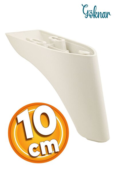 Badem10 Göknar Lüks Mobilya Kanepe Sehpa Tv Ünitesi Koltuk Ayağı 10 Cm Krem B...