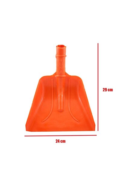 Badem10 Tuna Plastik Faraş Kurek Turuncu 24 Cm