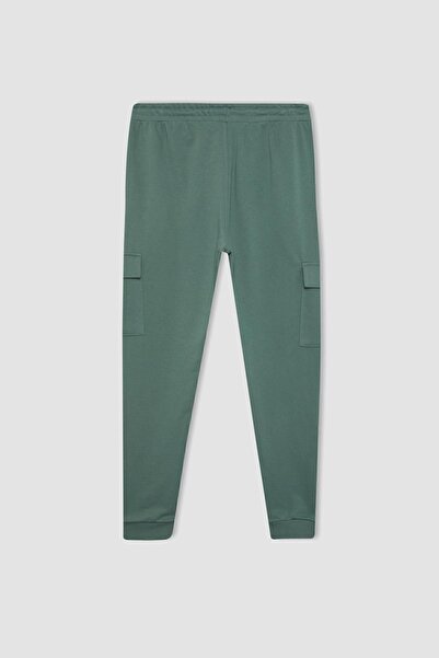 DeFacto Slim Fit Jogger Sweatpants - Cargo Pocket and Laced Elastic Leg