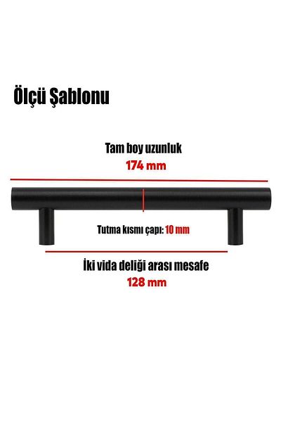 Badem10 10 bucăți de culoare trandafir 128 mm metal negru mobilier bucătărie sertar dulap dulap mâner mâner
