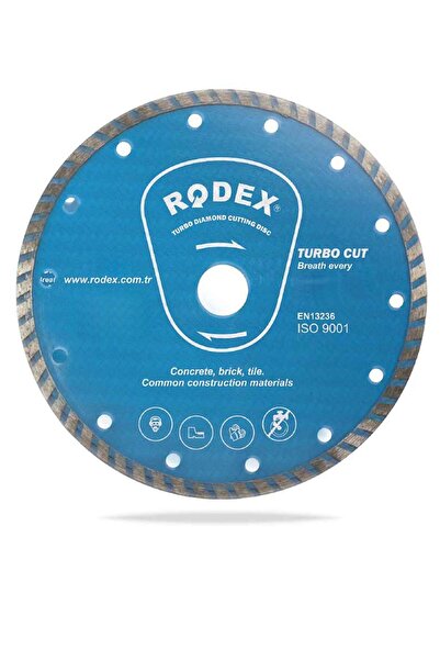 Rodex Ultra Slım Turbo Elmas Testere Tuğla Granit Mermer Kesme Kesici Diski 1...