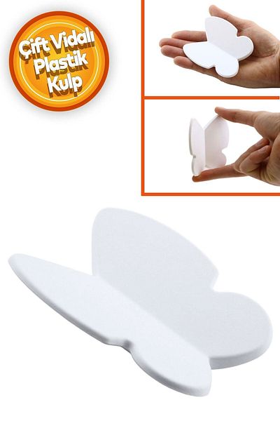 Badem10 Camera Copiilor Kelebek - Mobila, Sertar Bucatarie, Capac Plastic Alb Mat 32 Mm