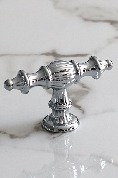 Badem10 Şehzade Chrome Handle Color Button Furniture Kitchen Drawer Cabinet Cupboard Handles Cover Handle Handle Single Screw