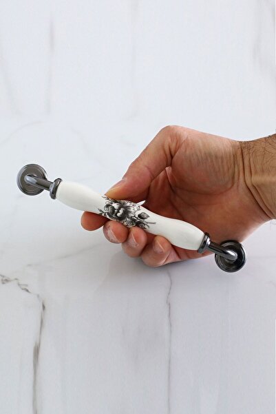 Badem10 Petra (PREMIUM) Porțelan Alb Afumat 160 Mm Mobilier Bucătărie Sertar Dulap Capac Mâner Mâner