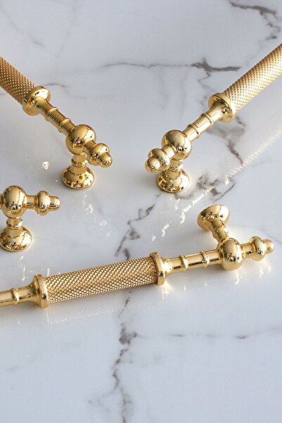 Badem10 Lemn de molid Aur Aur Metal 192 Mm-19,2 Cm Mobilier Bucătărie Sertar Dulap Dulap Mâner Mâner