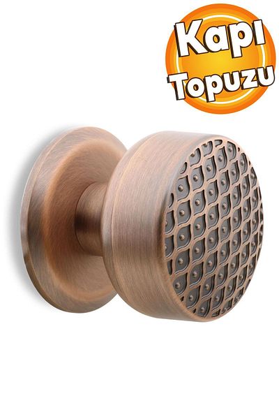 Badem10 Kestila Buton Ușă Mâner Ciocan Metal Cupru Antic
