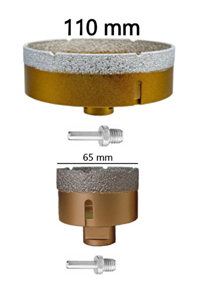 ÖZGÜN 65mm ve 110mm Mermer Granit Seramik Delme Panç 2'li Set