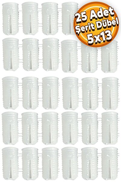 Badem10 Şerit Dübel 5x13 Plastik (25 Adet)