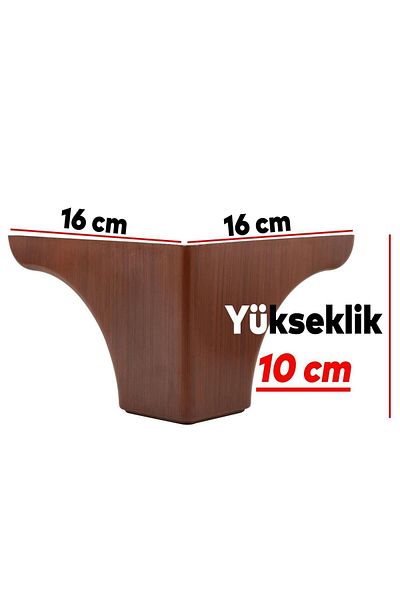 Badem10 Set de 20 de piese Rose Mobilier de lux Fotoliu Canapea Unitate TV Upgrade Suport Picior 10 cm Picioare Cafea
