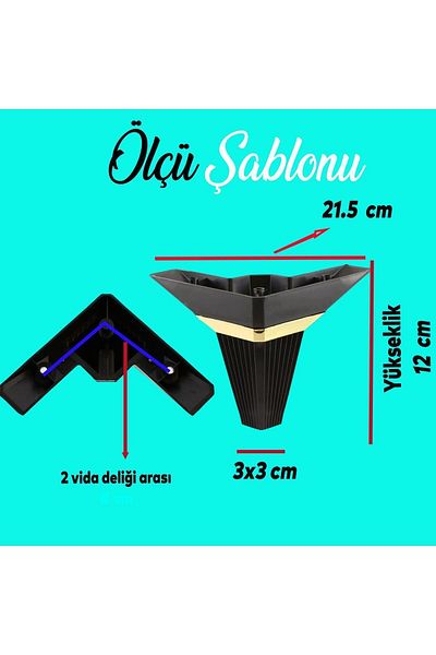 Badem10 Mobilier de lux Alcazar - Canapea din aur negru de 12 cm, masuta de cafea, unitate TV, fotoliu si picioare de pat