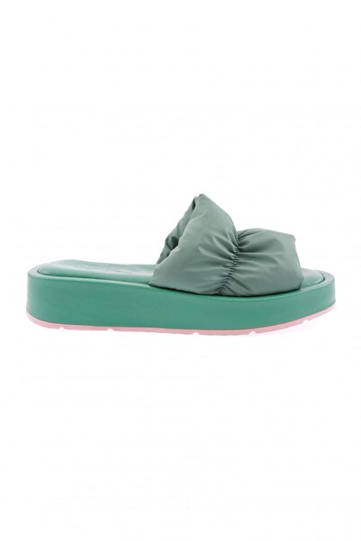 DGN Women's Thick Sole Slippers Green Parachute 11533108