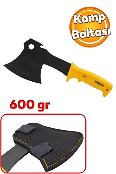 Badem10 Saplı Kamp Piknik Baltası Mini Çok Amaçlı Fonksiyonlu Keskin Balta 26...