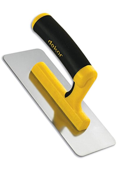 Badem10 Dekor 226 Polisajlı Efekt Malası Saplı Paslanmaz Çelik Mala 20 Cm