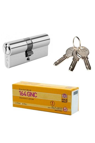 KALE 164gnc Standard Barel System Steel Door Hub Lock Lock Nickel 68 Mm 26 10 32 Mm -