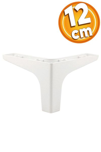 Badem10 Picioare de bază albe de 12 cm - Picioare de lux pentru mobilier din sidef, canapea, unitate TV