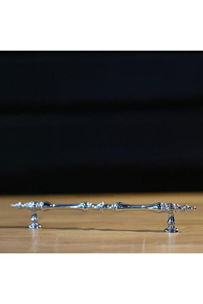 Badem10 Şehzade (PREMIUM) Mobilier Bucătărie Sertar Dulap Dulap Crom 96 Mm Mânere Metalice Mâner Mâner