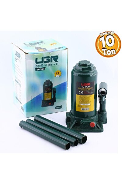 UGR Kriko 10 Ton Hidrolik Oto Araç Araba Kaldırma Kaldıraç Kollu Seti Şişe Ti...