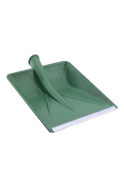 Badem10 Plastik Koyu Yeşil 33x38 cm Kürek Faryap Kar Küreme Küreği Ahır Gübre Hayvan Pisliği Temizleme