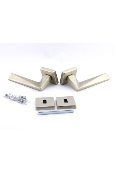 Badem10 1 set Vista satinat mâner ușii camerei rozetă glisantă mâner compatibil conexiune