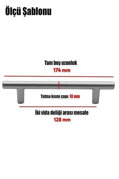 Badem10 Sertar de bucătărie cu mâner metalic înalt de trandafir (128 MM-12,8 CM)