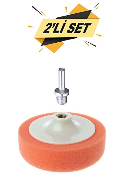 Badem10 Oto Araç Araba Pasta Cila Polisaj Süngeri Zımpara Tabanlı Turuncu 150...