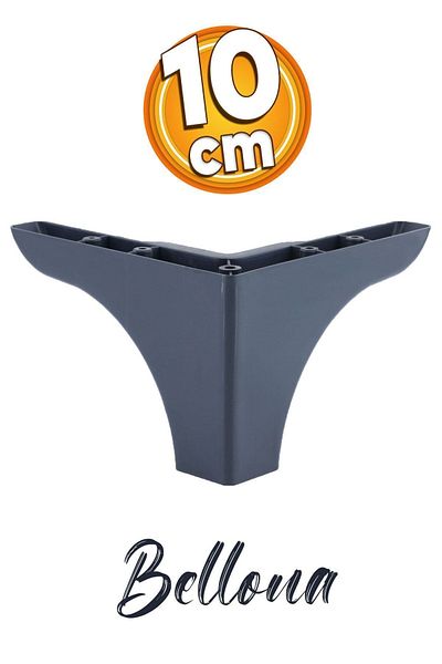 Badem10 Bellona Furniture - Canapea Puf Baza Antracit 10 Cm, Unitate TV Canapea Sofa Picior