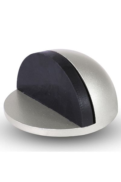 Badem10 Half Moon Adhesive Door Handle Stopper Buffer Metal Door Stop Stopper Holder Grip Gray