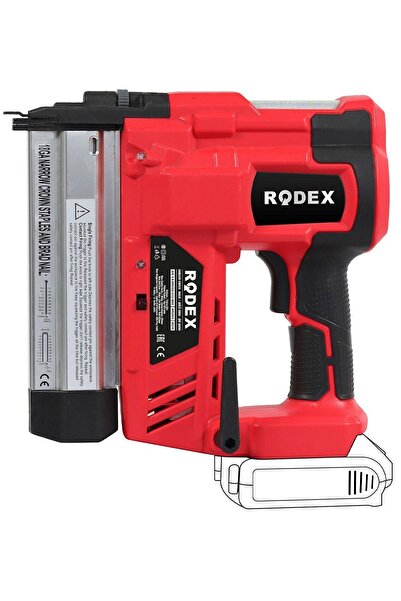 Rodex Rpx2415 Akülü Zımba Çivi Döşeme Çakma Tabancası 15-25 mm Bataryasız