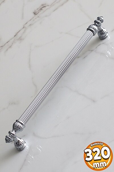 Badem10 320 mm kromirana ručka u boji, metalna vrata ormarića, bar od jasena Upu