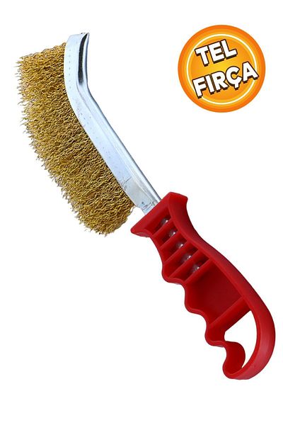 Badem10 Plastic Handle Wire Brush Dirt Rust Barbecue Barbecue Grill Multi-Purpose Cleaning Brush