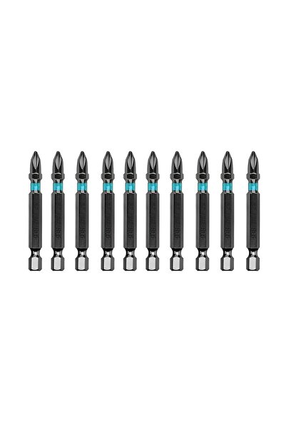 Badem10 10 Adet Mıknatıslı Yıldız Bits Uç Ph2 50 mm S2 Çeliği Vidalama Sökme Ucu 5 Cm Matkap Bits Ucu