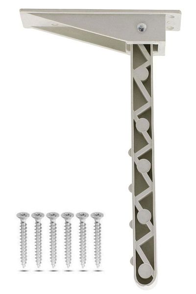 Badem10 22 Cm Picior de masă pliabil din plastic alb - sub Sini