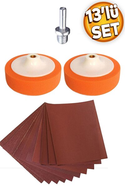 Badem10 Oto Araba Araç Pasta Cila Polisaj Süngeri Seti Kaliteli Su Zımparası ...