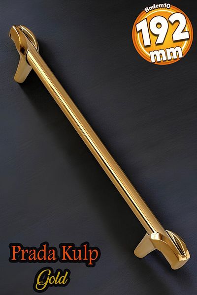 Badem10 Prade (PREMIUM) 192 mm Aur Aur Mobilier Metal Sertar Bucătărie Dulap Dulap Mânere Mâner Mâner
