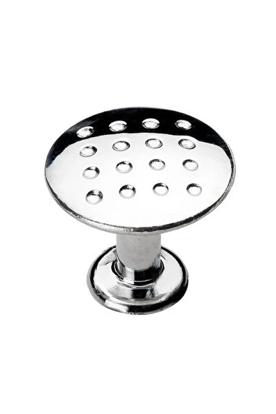 Badem10 Dulap cu butoane cu puncte, butoane din metal cromat și mânere circulare (4 bucăți)