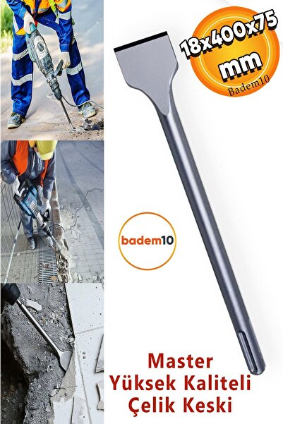 Badem10 Master Sds Max Geniş Ağızlı Keski 18mmx400mmx75mm