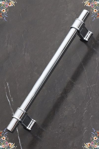 Badem10 Hisar 160 mm Chrome Metal Handle Furniture Kitchen Drawer Cabinet Wardrobe Door Handles Handle Handle 16 cm
