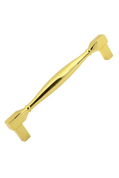 Badem10 Mâner pătrat din metal auriu Dulap sertar bucătărie 128mm