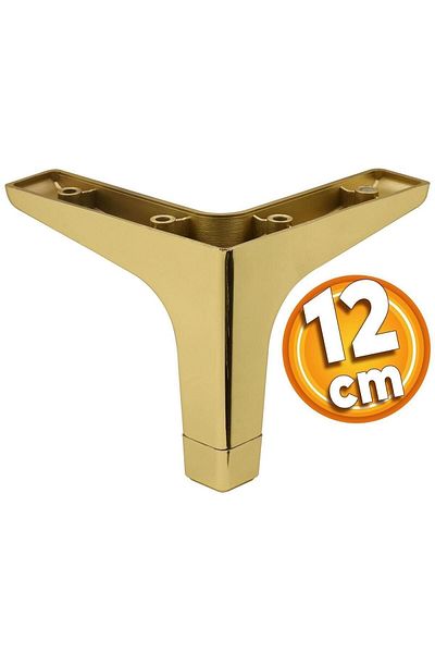 Badem10 Sedef Mobilier de lux Canapea Masă de cafea Unitate TV Picioare fotoliu 12 cm Picioare din plastic aurii (4 buc.)