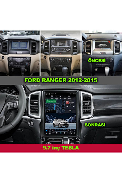 NAVMİNA Ford Ranger 2012-2015 Uyumlu 9.7 Inç Tesla 4-64 Gb Multimedya