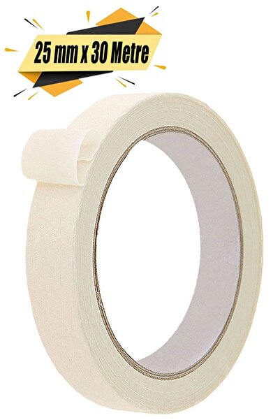 Badem10 Fawori Kağıt Bant Boya Maskeleme Bandı 25 Mm X 30 Metre