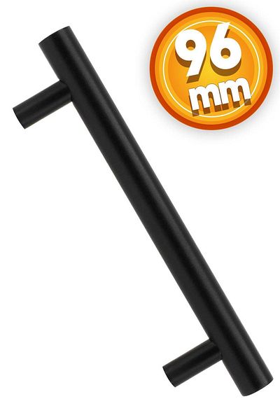 Badem10 Capac dulap Hitit - Sertar metalic negru mat 96 mm