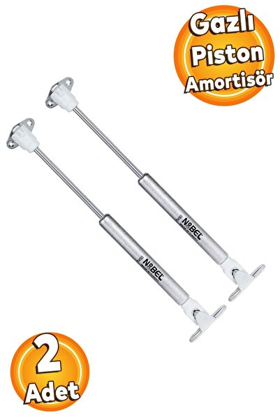 Badem10 Dolap Kapak Gazlı Amortisörü Pistonu Kapak Kapağı Hidroliği (27 CM 80N) 2 Adet