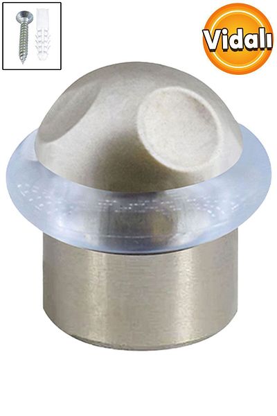 Badem10 Șurub Mâner Ușă Opritor Ușă Opritor Suport Suport Tampon Opritor Cu Garnitură Satin 35 Mm